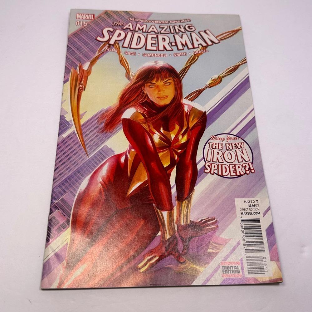The Amazing Spider-Man #15 Comic Book Mary Jane Iron Spider‎ 2016 Marvel